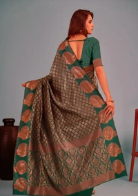 Alluring Art Silk Jacquard Saree with Blouse piece 20838075