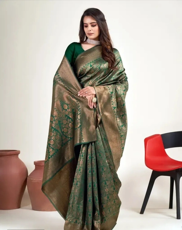 Alluring Art Silk Jacquard Saree with Blouse piece 20838073