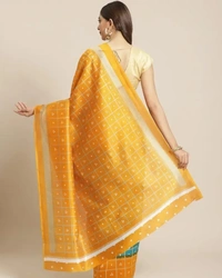Attractive Silk Blend Saree with Blouse piece For WomenPack Of 1 9727423