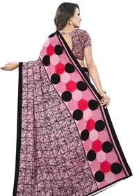 Georgette Printed Saree with Blouse piece 3903246