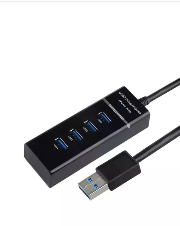 Amphy® Portable Mini Usb Hub Expender 4 Port 3.0 - Black