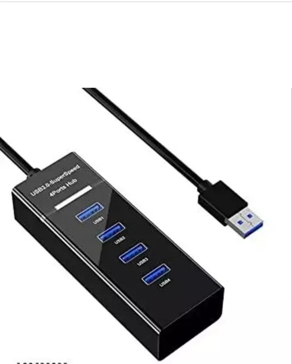 Amphy® Portable Mini Usb Hub Expender 4 Port 3.0 - Black