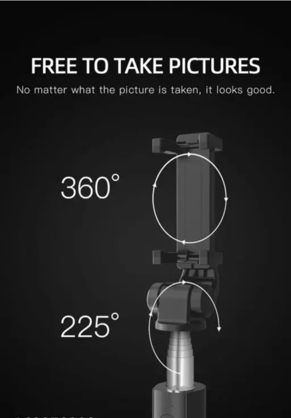New Arrival HighQuality 3in1 Selfie Stick m... - Black