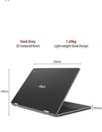 ASUS Chromebook Flip Touch Celeron DualCore (4 GB/32 GB EMMC Storage/Chrome - OS) C214MA-BU0704 Chromebook (11.6 inch, Dark Grey, 1.20 Kg) - Gray