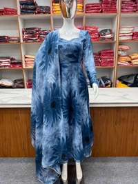 Antique Fashion 1 GOWN FOR WOMEN DUPPTA FULL SET WITH PENT  - S (36)