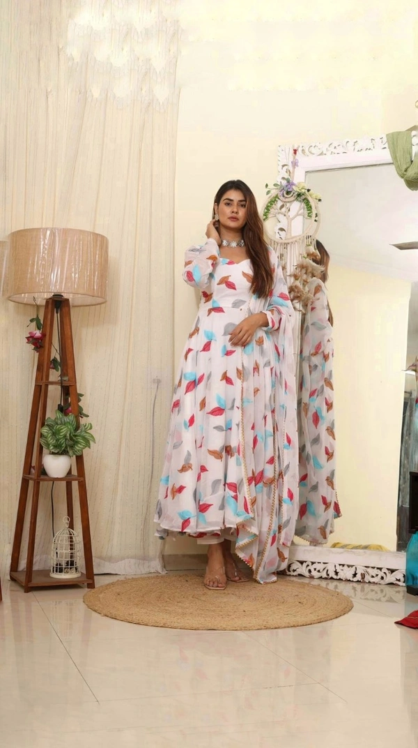 Antique Fashion 1 Anarkali Embroidery  - M