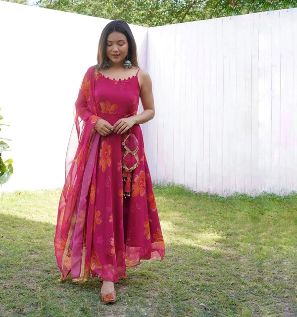 Antique Fashion 1 Anarkali Digital Printed Georgette Anarkali  - 38