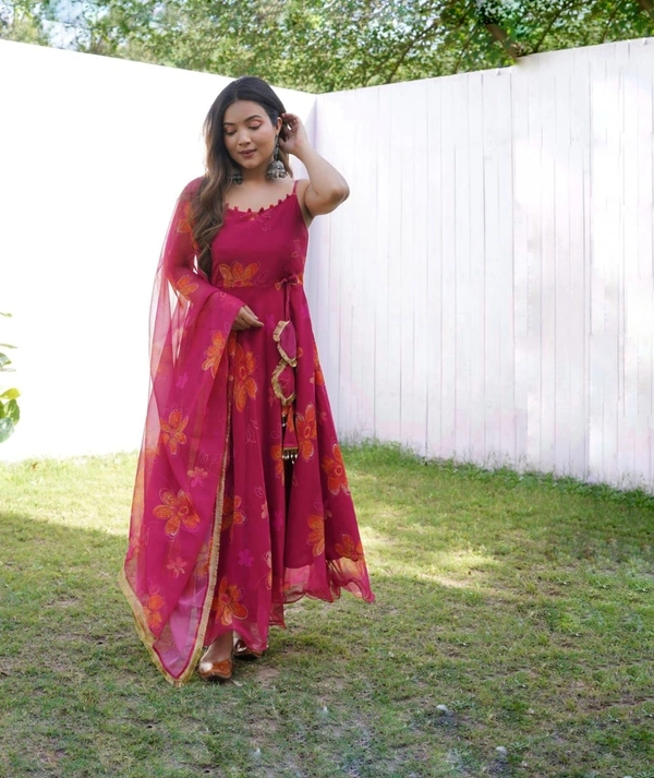 Antique Fashion 1 Anarkali Digital Printed Georgette Anarkali  - 38