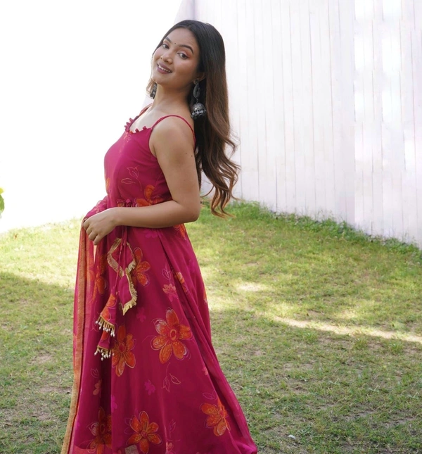 Antique Fashion 1 Anarkali Digital Printed Georgette Anarkali  - 38