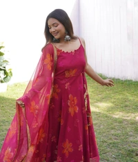 Antique Fashion 1 Anarkali Digital Printed Georgette Anarkali  - 38