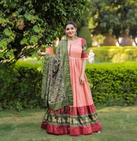 Antique Fashion 1 Dola Silk Gown  - 38