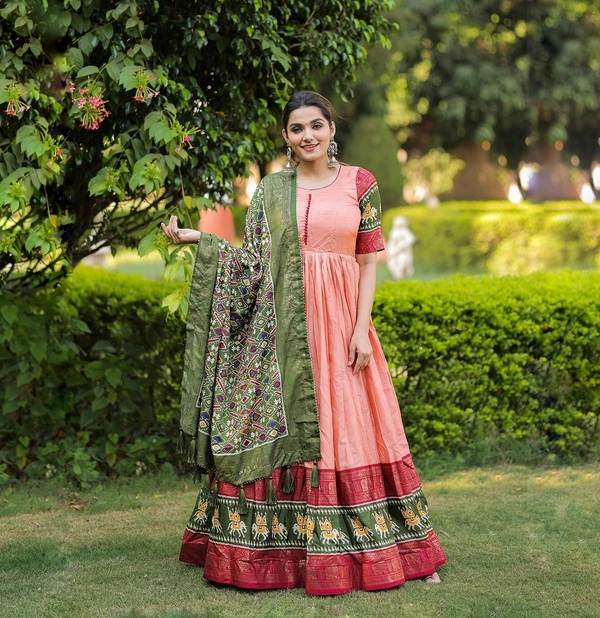 Antique Fashion 1 Dola Silk Gown  - 38