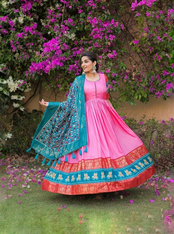 Antique Fashion 1 Dola Silk Gown  - 38