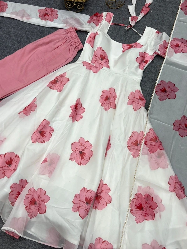 Antique Fashion 1 Heavy Pure Soft Tabby Organza Silk 3D Print  - X's (34)
