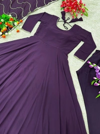 Antique Fashion 1 Anarkali Faux Georgette Gown With Fully Flair and Full Stitched With Dupatta Ready To Wear Collection  - Xl (42)