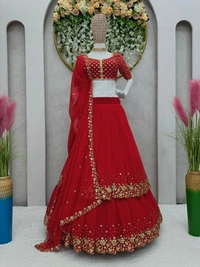 Antique Fashion 1 Two Layer  Lehngha *  choli with Dupata...