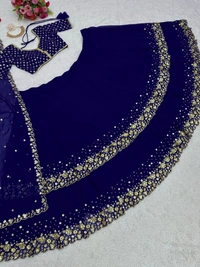 Antique Fashion 1 Two Layer  Lehngha *  choli with Dupata...