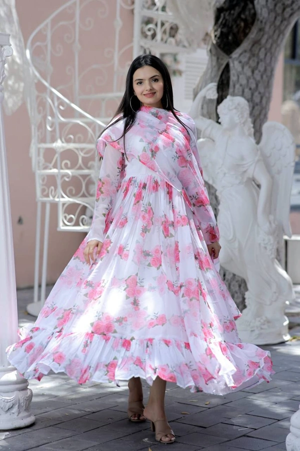 Antique Fashion 1 Premium Readymade Designer Gown-Dupatta Collections.💃🏼 - Xl (42)