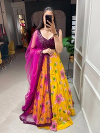 Antique Fashion 1 Make space for some sassy looks and dazzling silhouettes in your wardrobe with this lehenga.