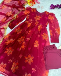 Antique Fashion 1 Kurti Pant With Duppta  - S (36)