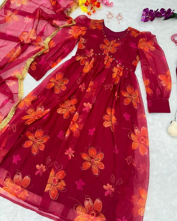 Antique Fashion 1 Kurti Pant With Duppta  - S (36)