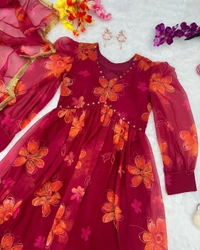 Antique Fashion 1 Kurti Pant With Duppta  - M (38)