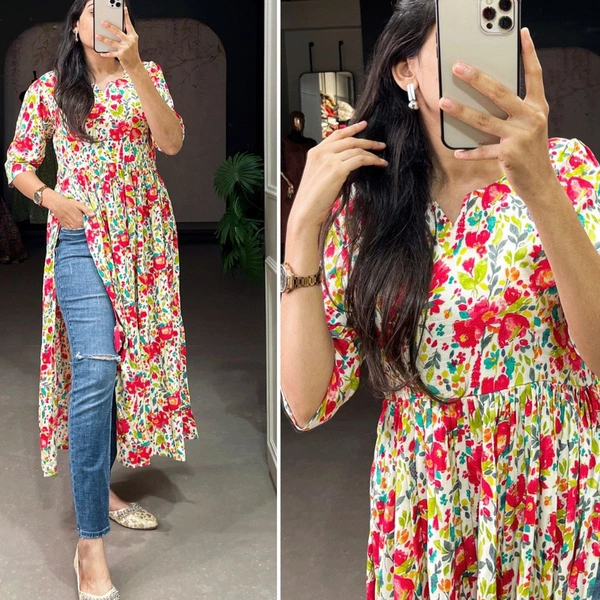 Antique Fashion 1 Nyra Cut Kurti  - M (36)