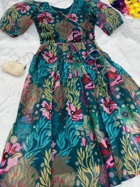 Antique Fashion 1 *Kurti* fresh nayra cut padded Kurtis of digital printed Georgette fabrics with side slit open  - X's (34)