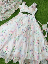 Antique Fashion 1 Lahenga Pure Jimmy choo organza silk digital printed 