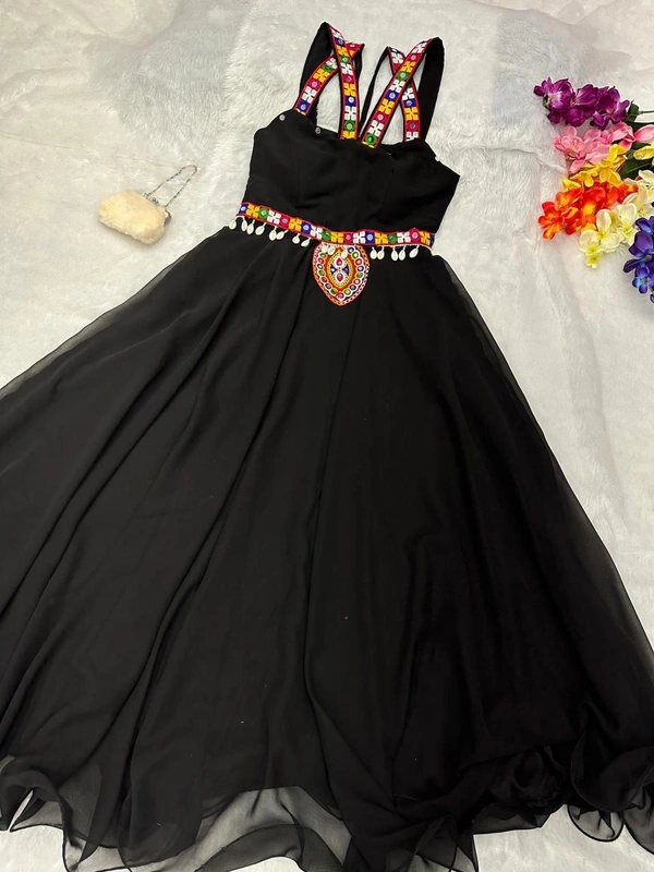 Antique Fashion 1 Navratri Gown Collection  - X's (34), Shocking Pink