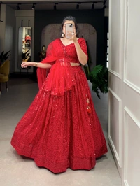 Antique Fashion 1 Georgette is especially gorgeous when we tend to go for lightweight materials with embroidery sequence work lehenga-choli to decorate high-end apparel like bridals and evening wear to enhance value and show ❤️