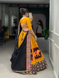 Antique Fashion 1 Add this gorgeous gamthi work lehenga choli to your wardrobe to make your navaratri more traditional💫❣️