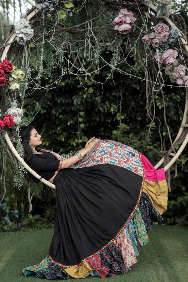 Antique Fashion  Attractive Reyon Lehenga Choli Dupatta Set