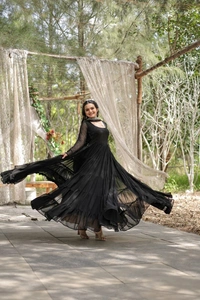 Antique Fashion 1 Desirable Women's gown Made With Faux Blooming Fabrics and Designer Embroidered Dupatta* - L (40)