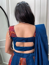 Antique Fashion 1 Add this phenomenal spirit of our navratri lehenga with printed design in your garba collection to make imperial impressions on garba night 💙