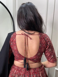 Antique Fashion 1 Presenting to you our latest masterpiece of navratri collection. Dress up into this printed new maroon color and the mirror work chaniya choli  to a create your garba look more significant 🖤
