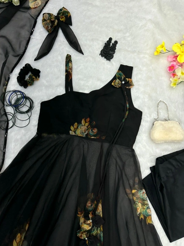 Antique Fashion 1 Anarkali Georgette Suit - Xl
