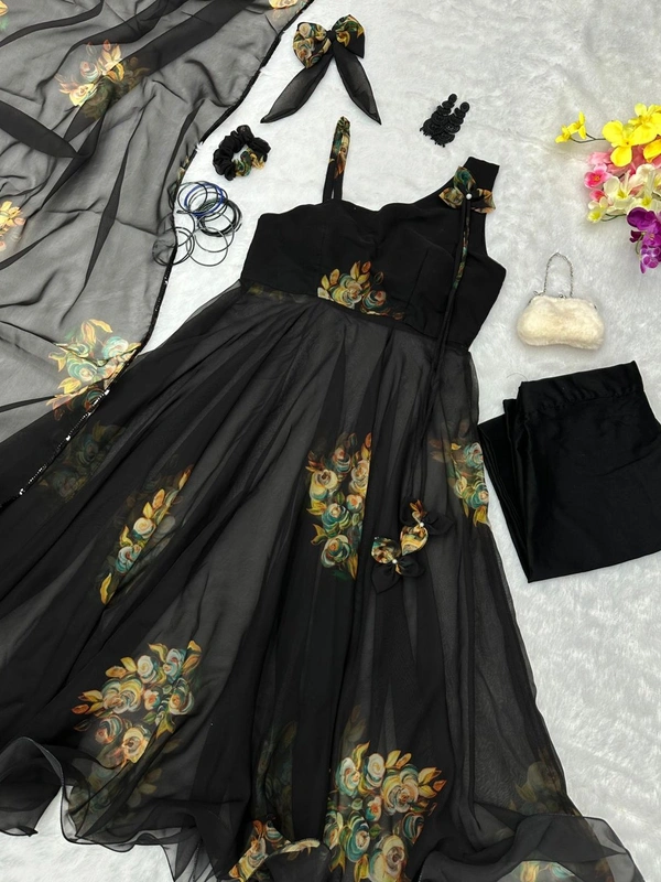 Antique Fashion 1 Anarkali Georgette Suit - Xl