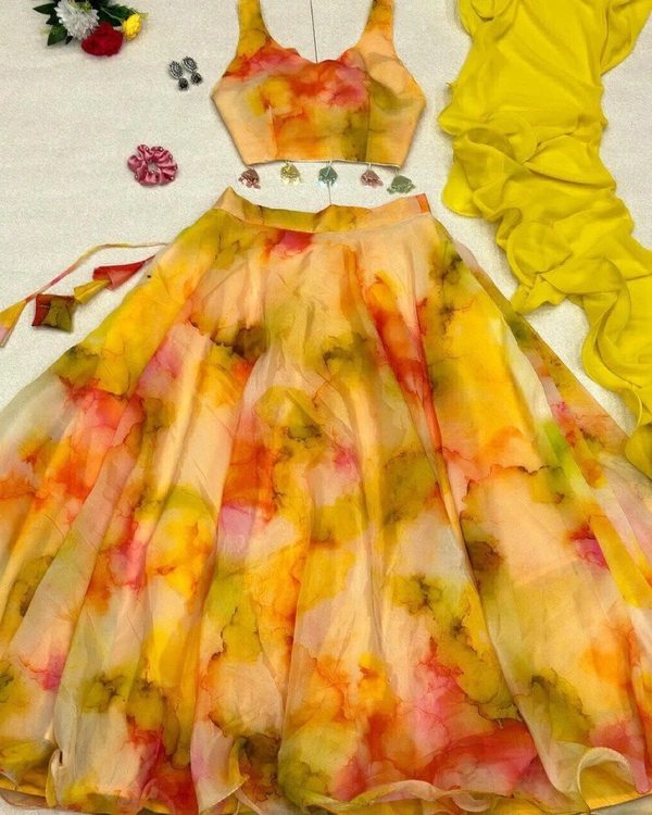 Antique Fashion Exclusive Trending Lehenga  - Yellow