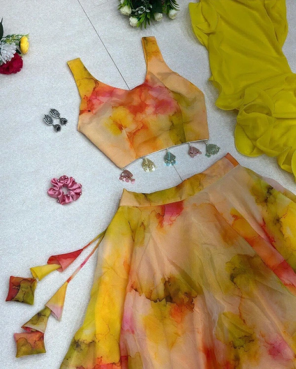 Antique Fashion Exclusive Trending Lehenga  - Yellow