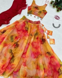 Antique Fashion 1 Exclusive Trending Lehenga  - orange