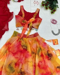 Antique Fashion 1 Exclusive Trending Lehenga  - orange