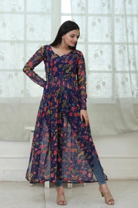 Antique Fashion 1 Nayra cut Kurtis are the best way to stay comfortable and stylish at the same time.*❤️ - Xl (42), White