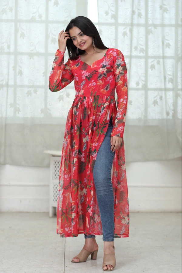 Antique Fashion 1 Nayra cut Kurtis are the best way to stay comfortable and stylish at the same time.*❤️ - Xl (42), White