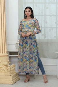 Antique Fashion 1 Nayra cut Kurtis are the best way to stay comfortable and stylish at the same time.*❤️ - Xl (42), White