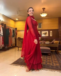 Antique Fashion 1 *PRESENTING NEW ANARKALI 2 LAYER GOWN ,DUPPTA SET READY TO WEAR FULLY STTICHED* - Xxl (44)