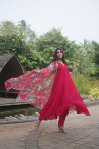 Antique Fashion 1 Anarkali Suits  - rani, Xl (42)
