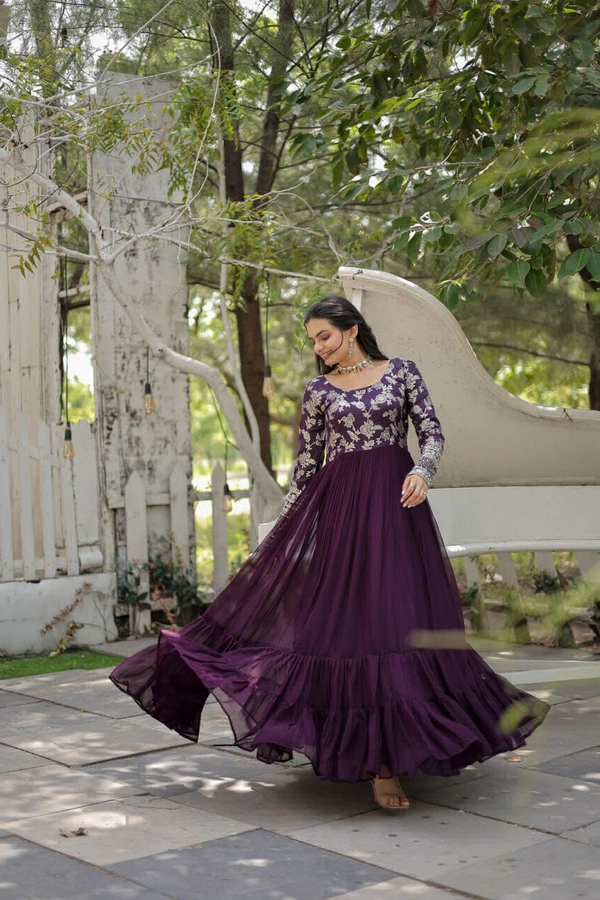 Antique Fashion 1 GOWN COLLECTIONS  - Purple, M (38)