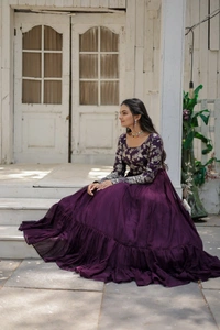 Antique Fashion 1 GOWN COLLECTIONS  - Purple, M (38)