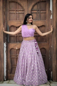 Antique Fashion 1 Designer Ready to wear Crop Top Lehenga Choli  Set 